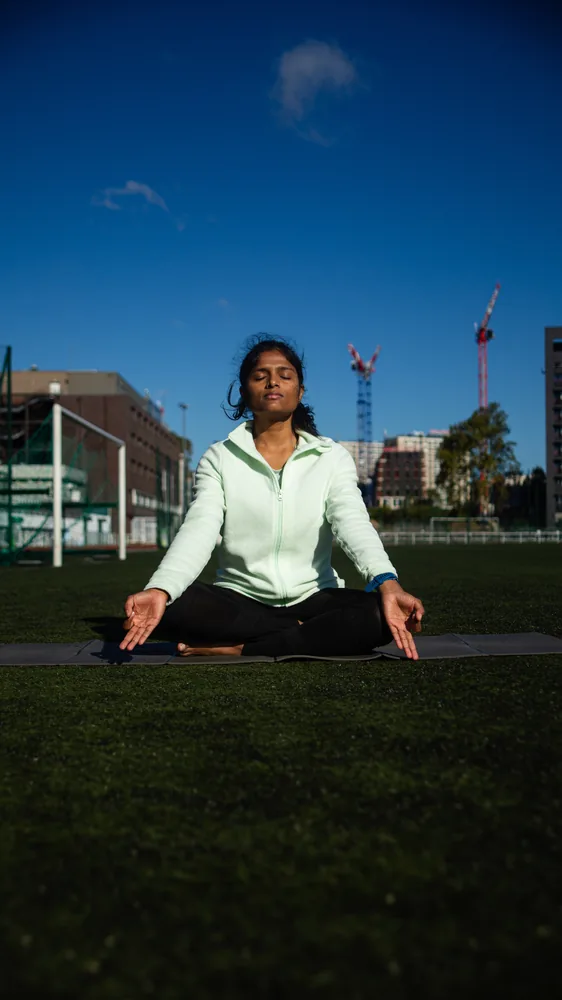 Jeevana in seated meditation